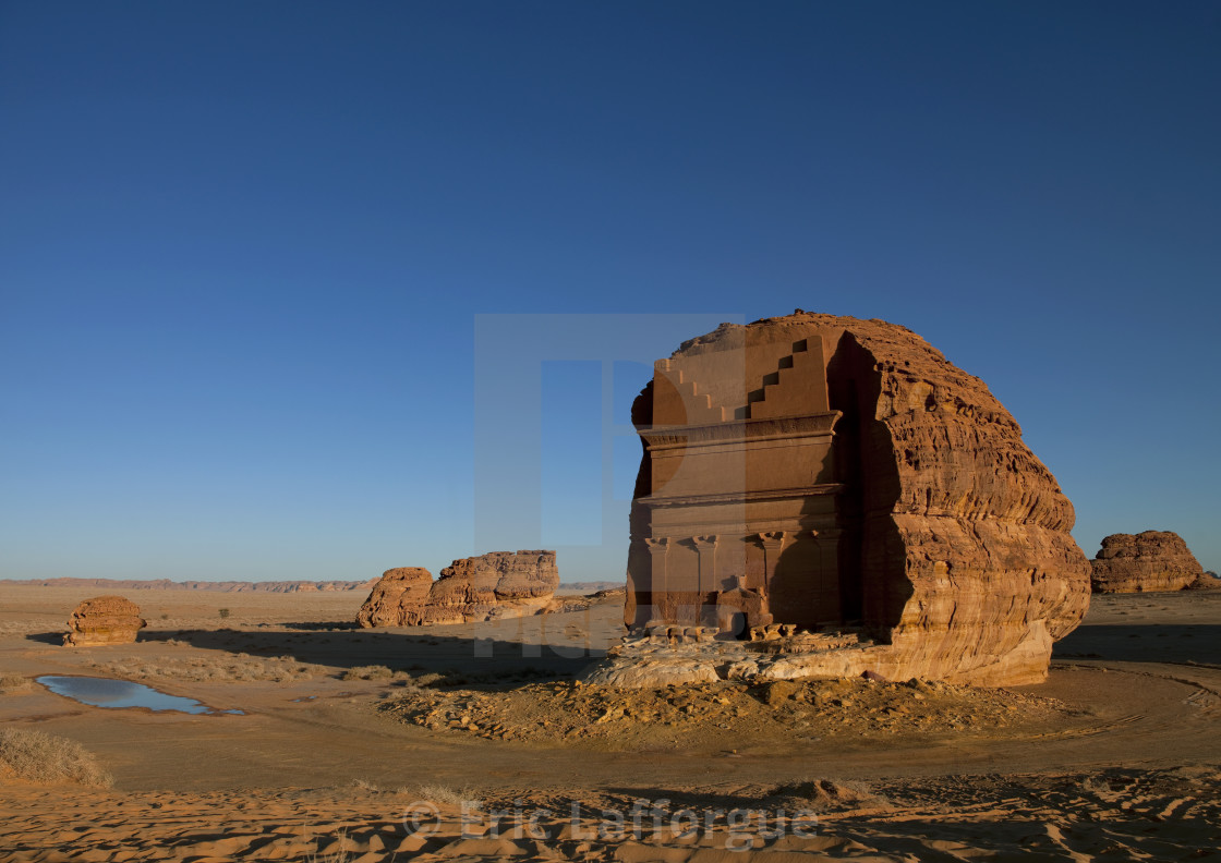 "Qaseer al fareed, Madain saleh archaeologic site, Saudi arabia" stock image