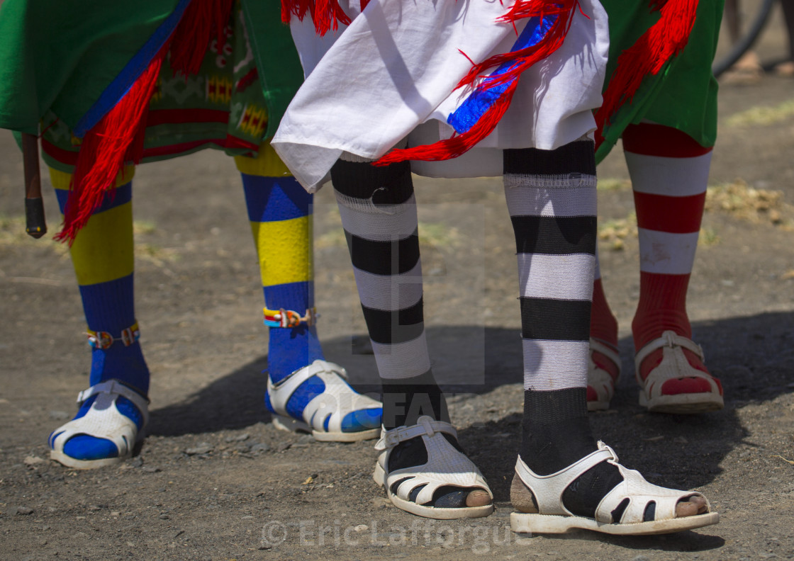 Rendille Tribe Warriors Wearing Jelly Shoes And Socks, Turkana Lake,... -  License, download or print for £ | Photos | Picfair