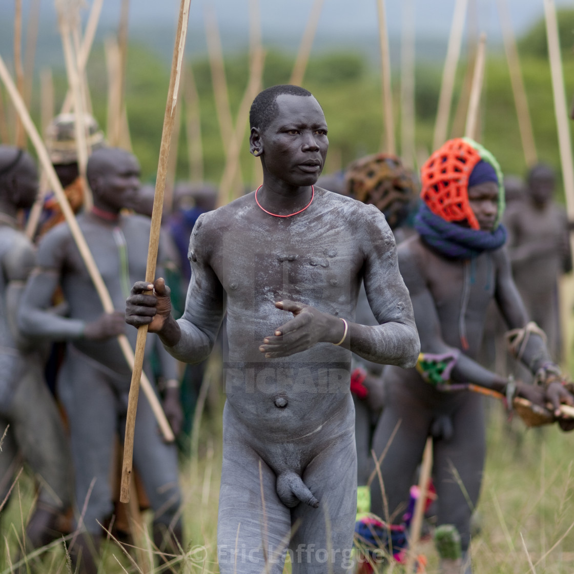 Donga Stick Fighting Ritual, Surma Tribe, Omo Valley, Ethiopia - License, download or print for £71.55 | Photos | Picfair