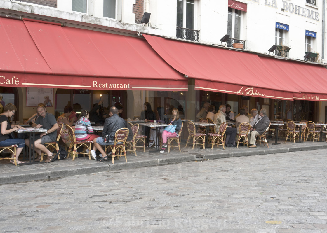 Café La Boheme, Paris, France - License, download or print for £ |  Photos | Picfair