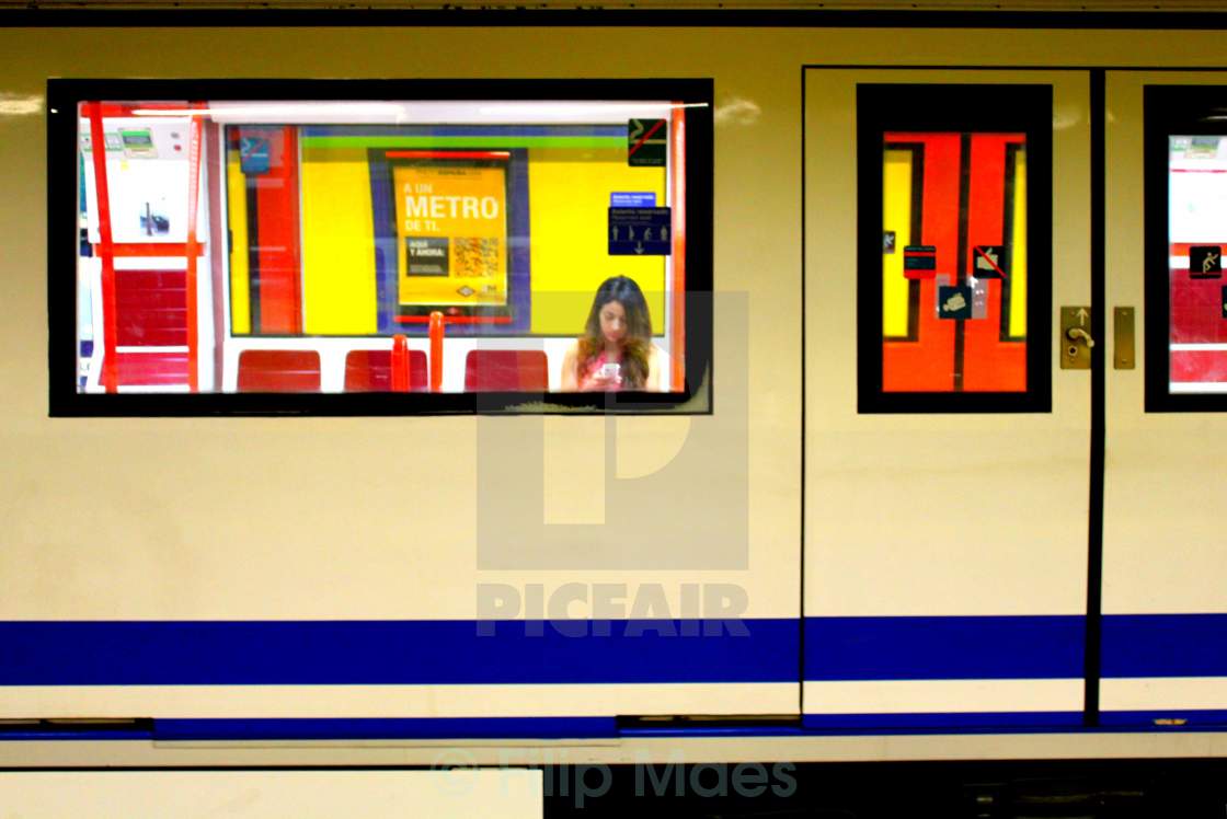 "Metro girl." stock image