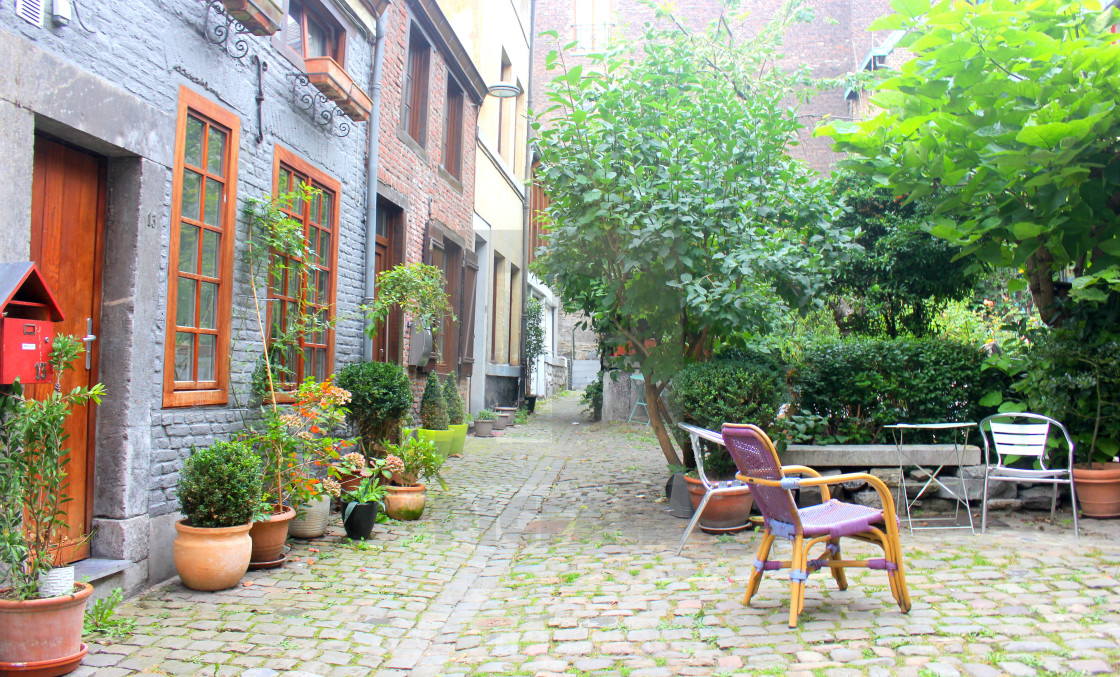 "Old neighbourhood. Liège, Belgium" stock image