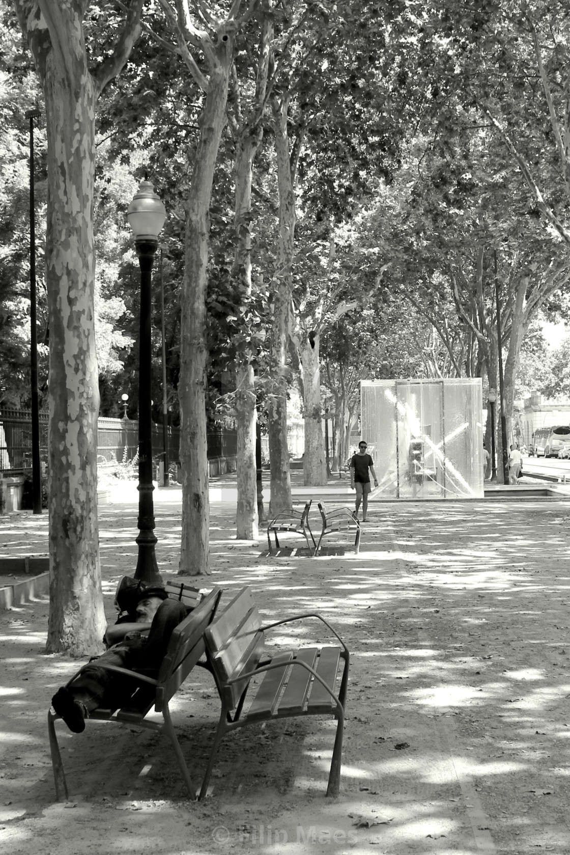 "Siesta in Barcelona" stock image