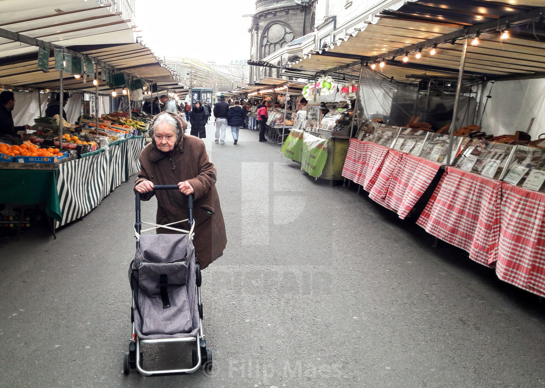 "A brave Parisienne" stock image