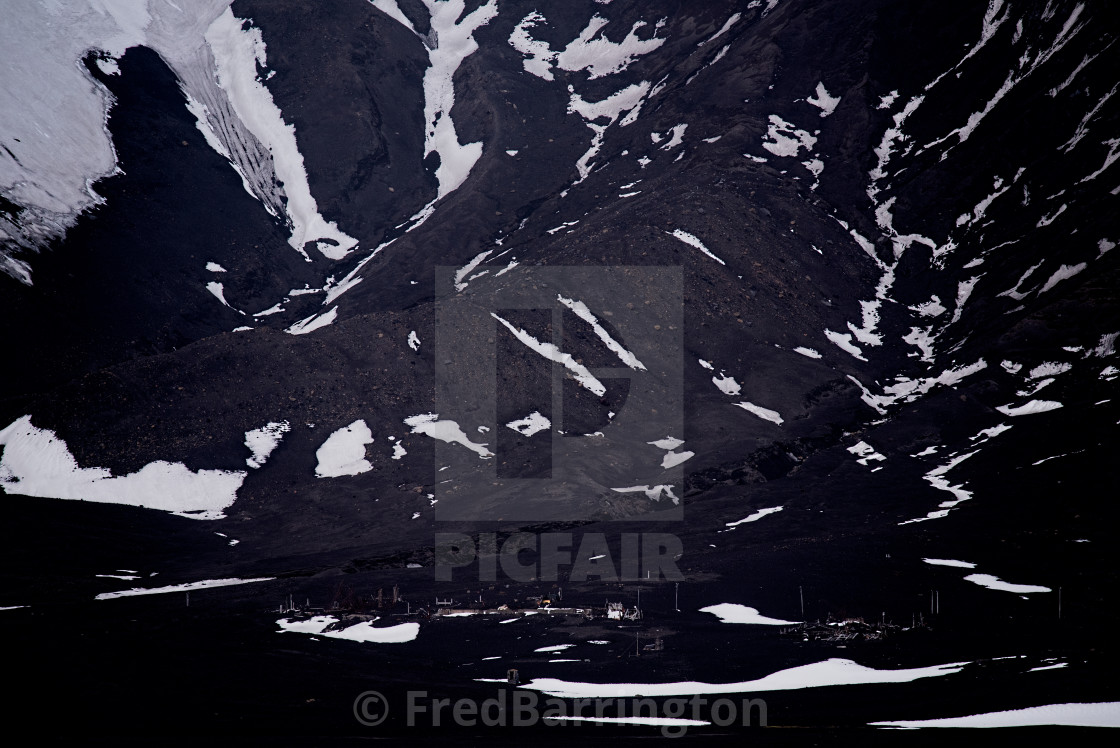 "Abandoned on Deception Island" stock image