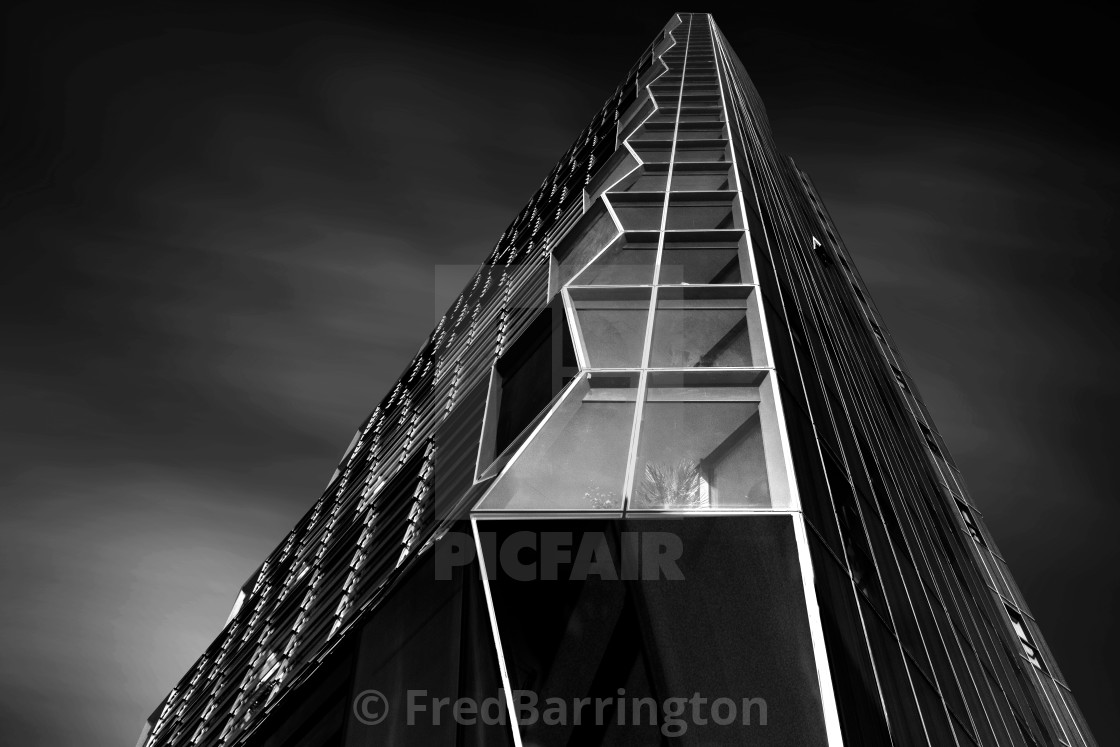 "Zig Zag tower Surrey Quays" stock image