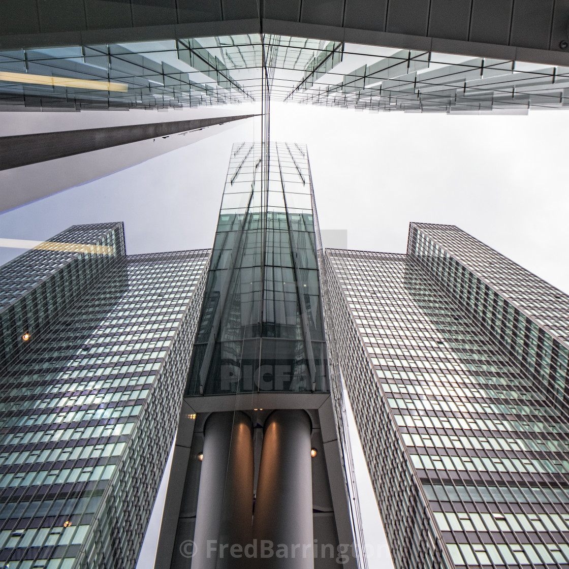 "Looking Up, Euston" stock image