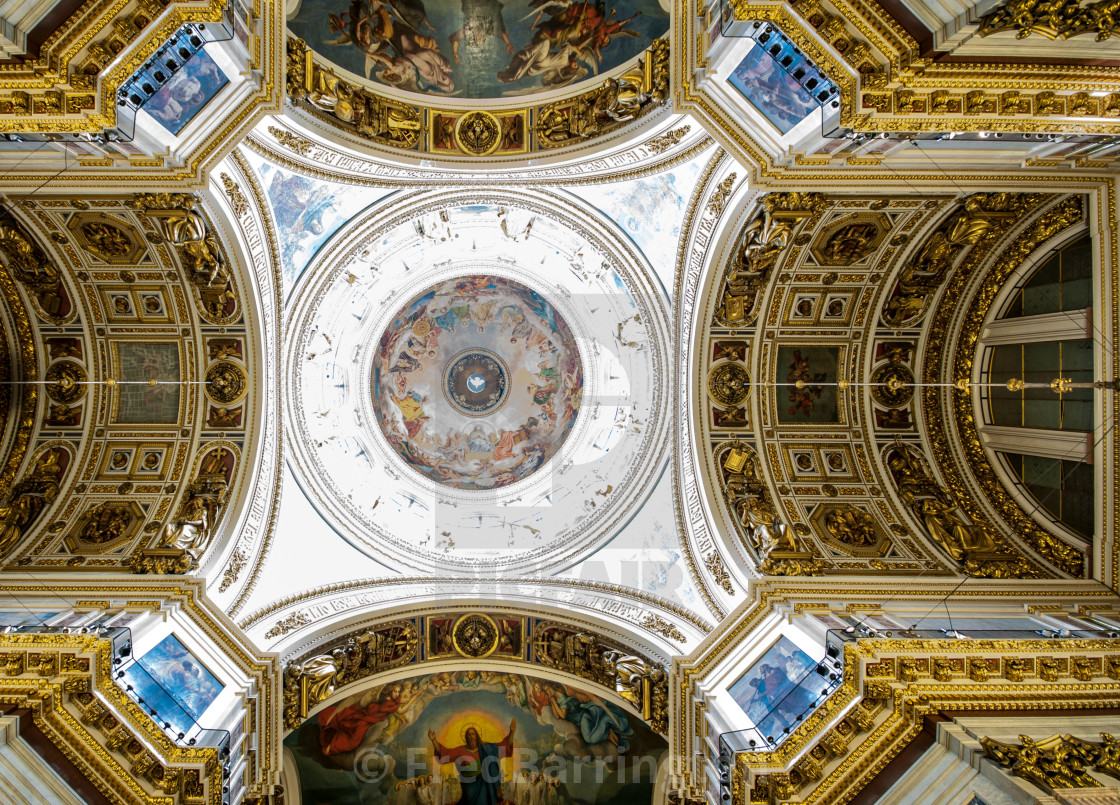 "Ceiling, Saint Isaacs Cathedral" stock image