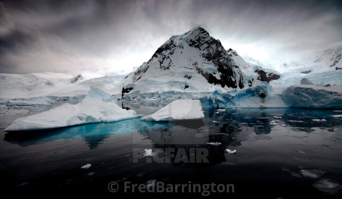 "Charlotte Bay, Antarctica" stock image