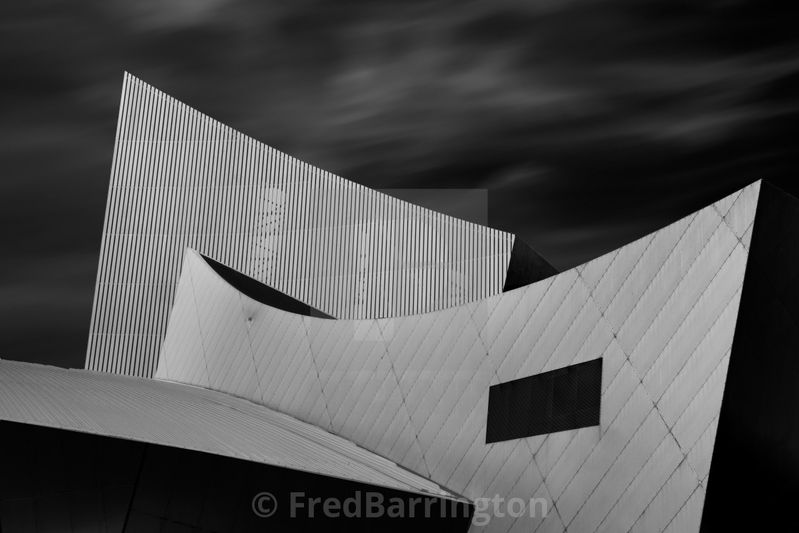 "Imperial War Museum North - Rooves" stock image