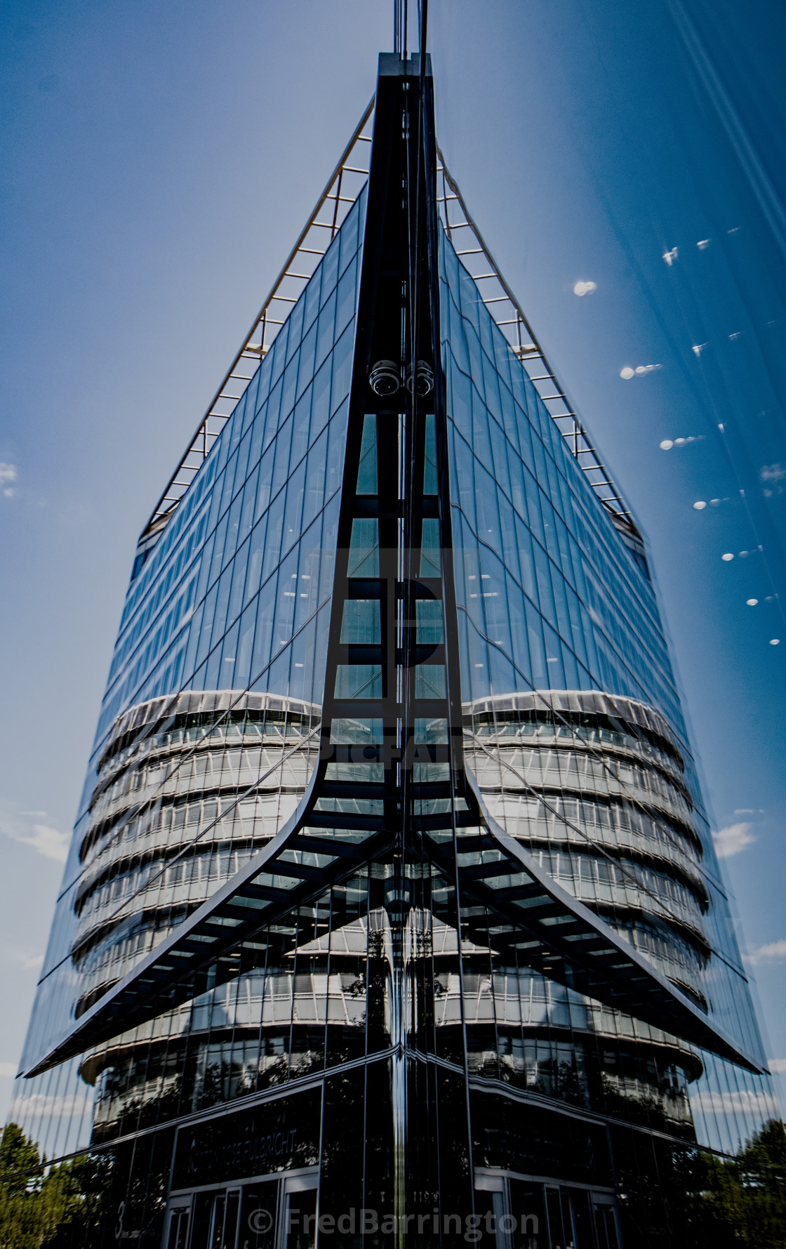 "City Hall Reflections" stock image