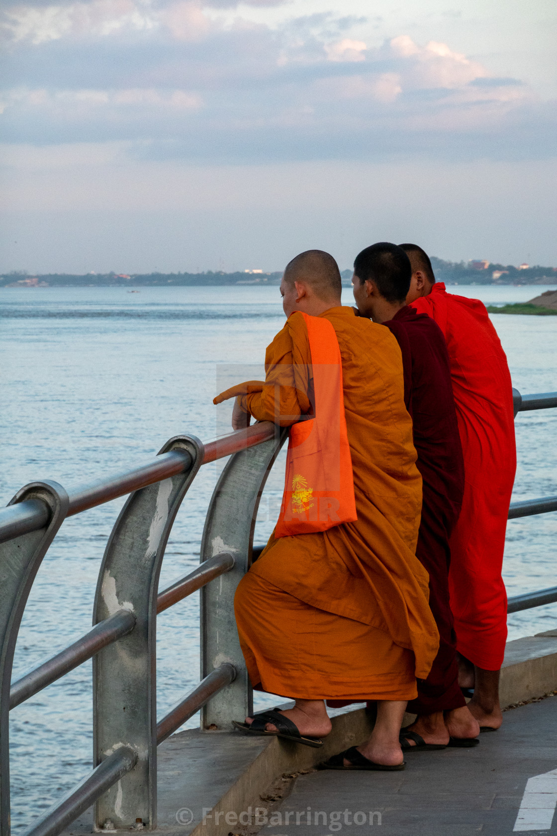 "3 colours of Monk" stock image