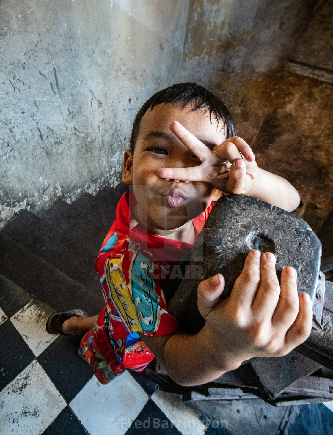 "Cyclo Tour - Portrait" stock image