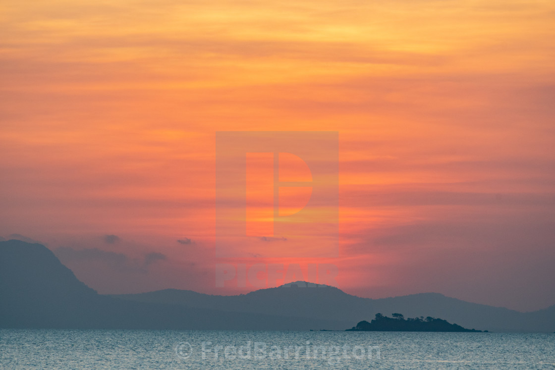 "Kep Sunset" stock image