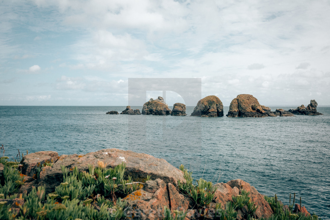 "Seascape off the coast of Sark" by Gareth Davies - $1.56 "Seascape off the coast of Sark" stock image