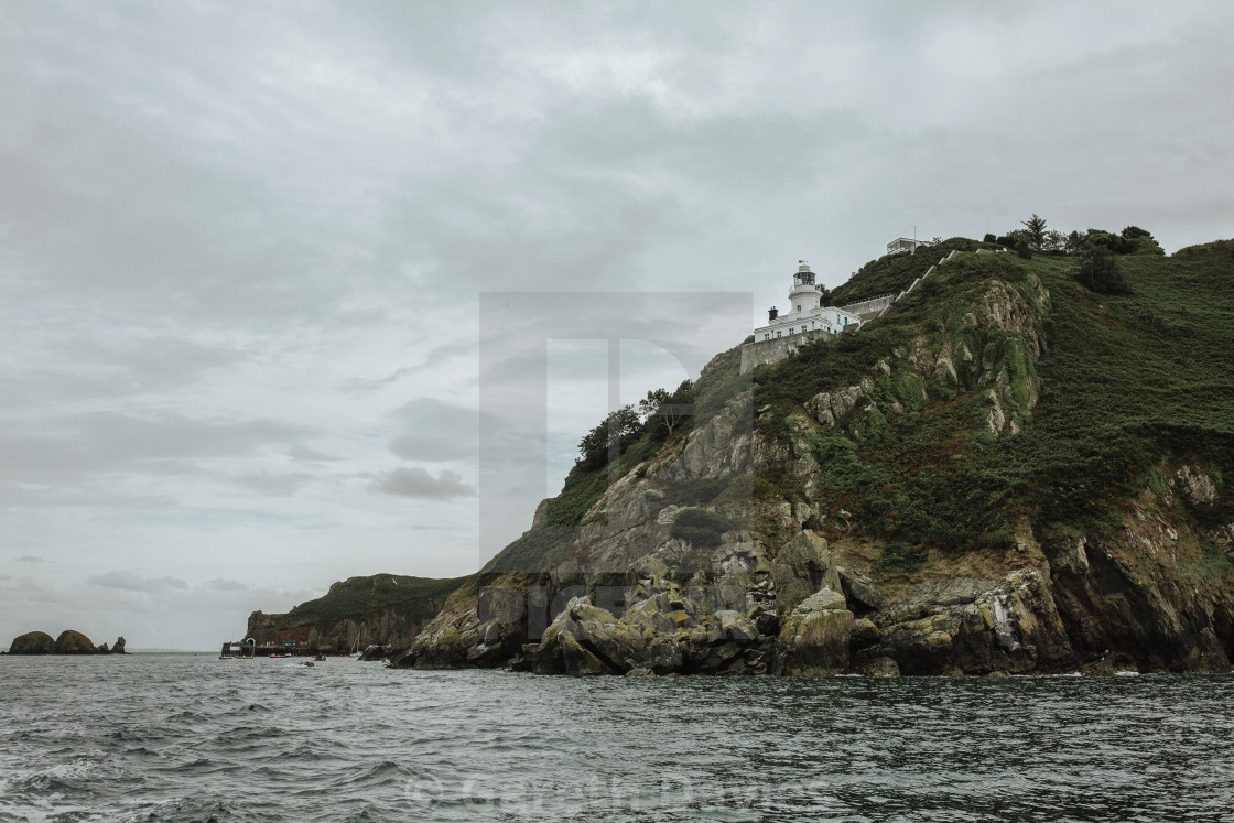 "A lighthouse on a cliff edge" by Gareth Davies - $1.56 "A lighthouse on a cliff edge" stock image