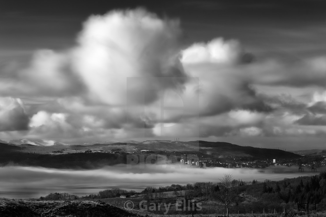 "The Clyde B&W" stock image