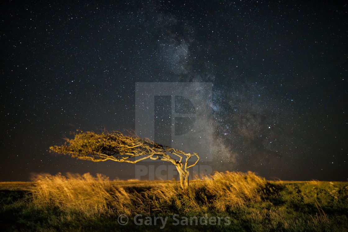 "Lighting for Beachy Head" stock image