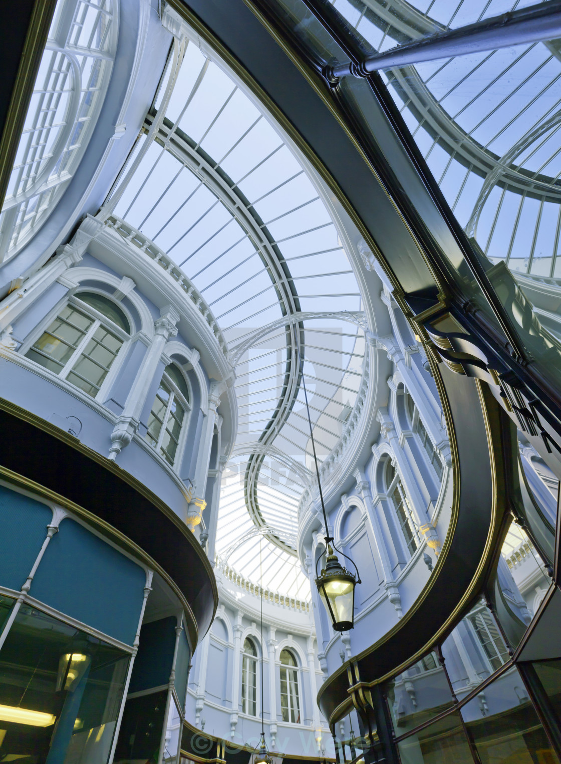 "Morgan Arcade, Cardiff" stock image