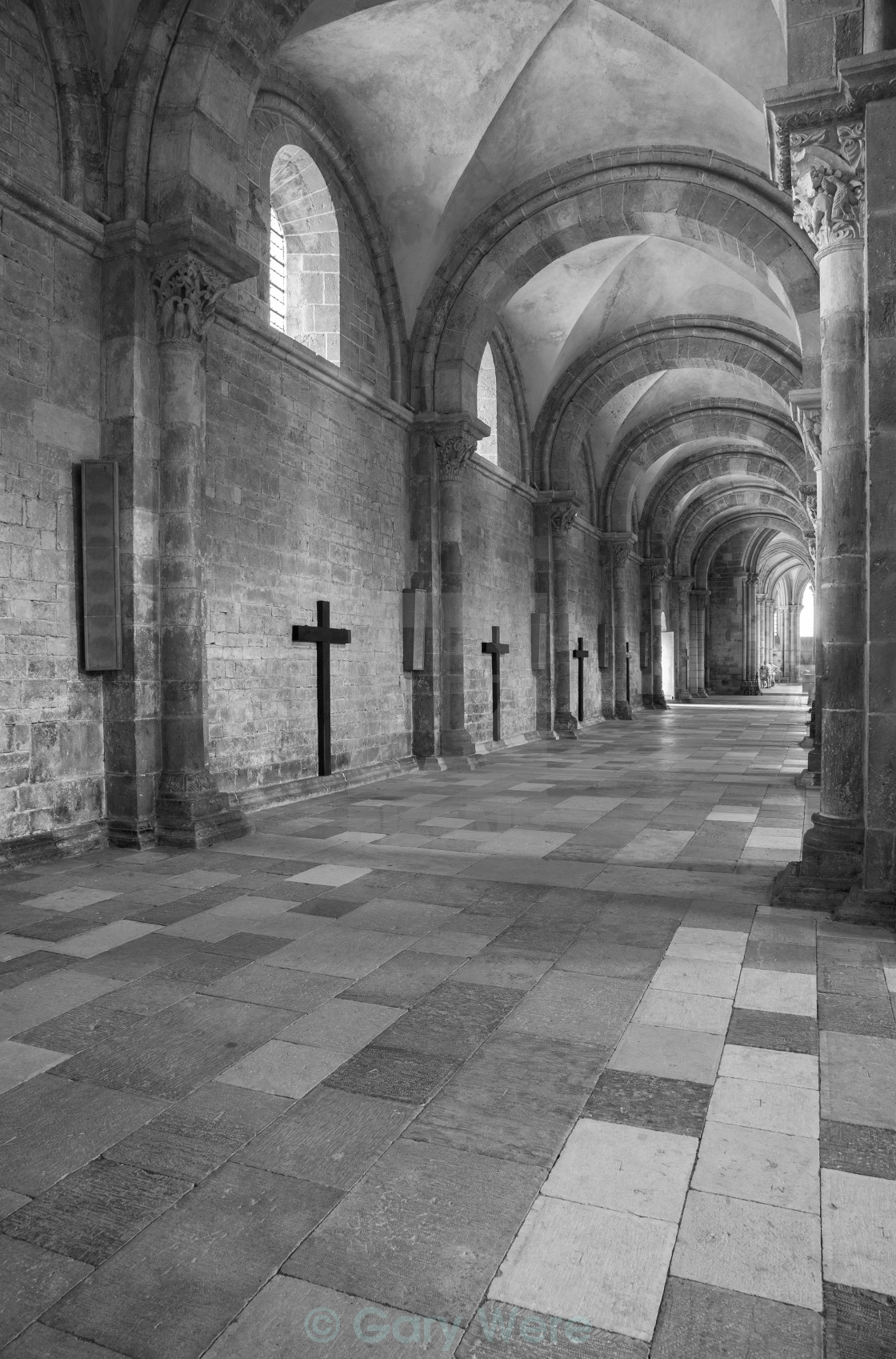 "Basilica of Vezelay, France" stock image