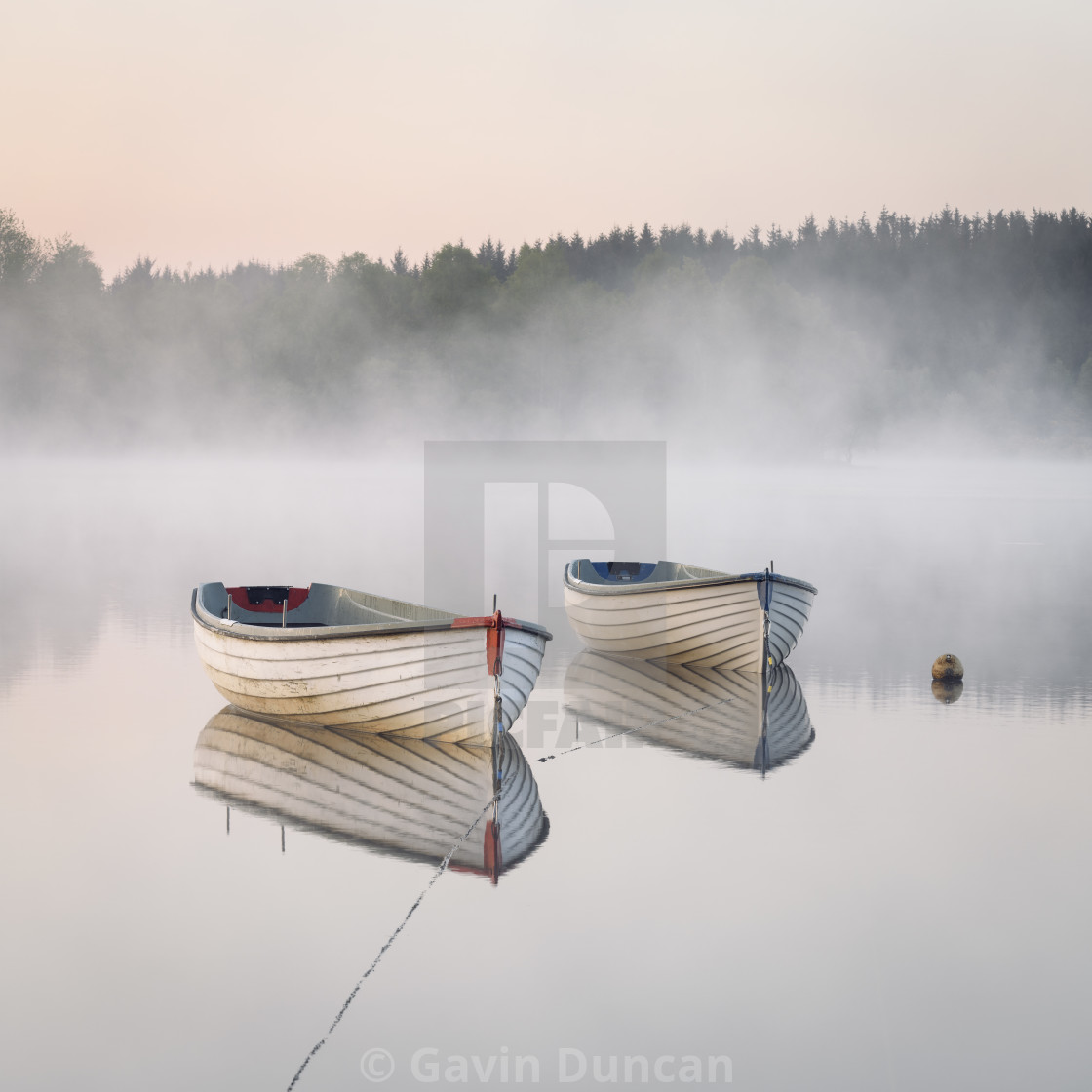 "Misty Morning glow" stock image