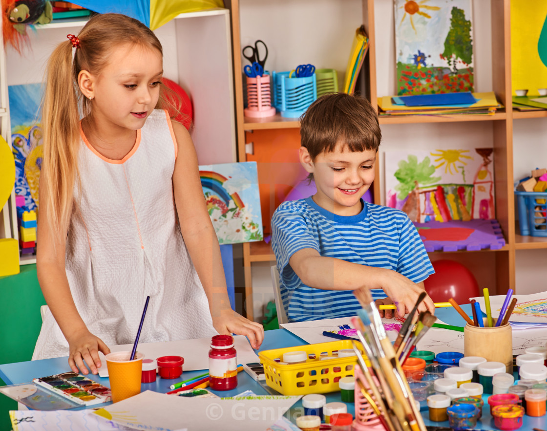 Small Students Girl And Boy Painting In Art School Class License Download Or Print For 31 00 Photos Picfair Small Students Girl And Boy Painting In Art School Class License Download Or Print For 31 00 Photos Picfair