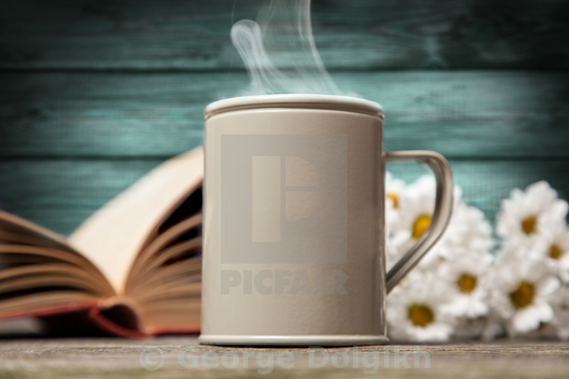 Coffee Daisies And A Book License Download Or Print For 12 40 Photos Picfair