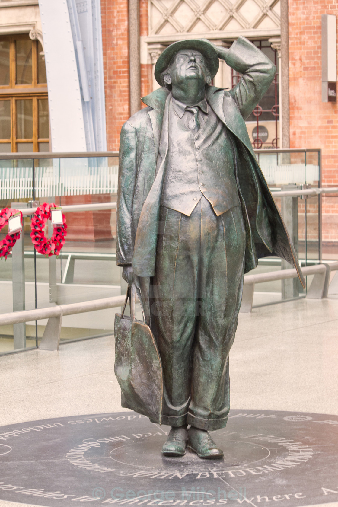 "Statue of John Betjeman" stock image