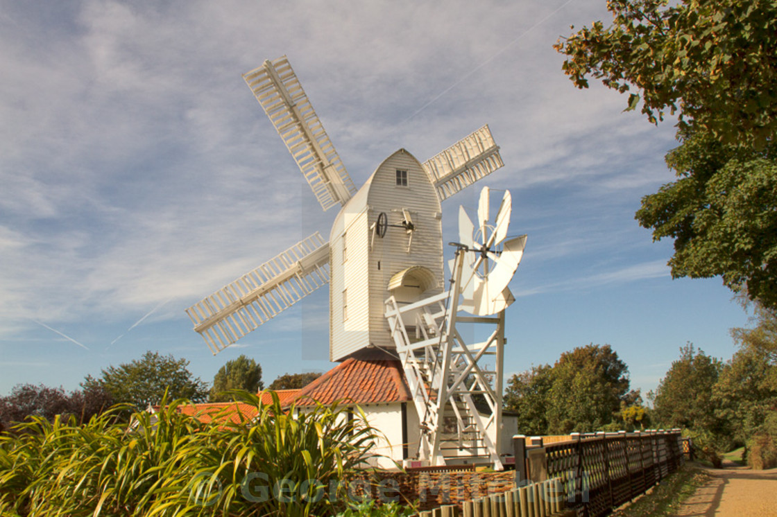 "Windmill in Thorpeness, East Anglia, UK" stock image