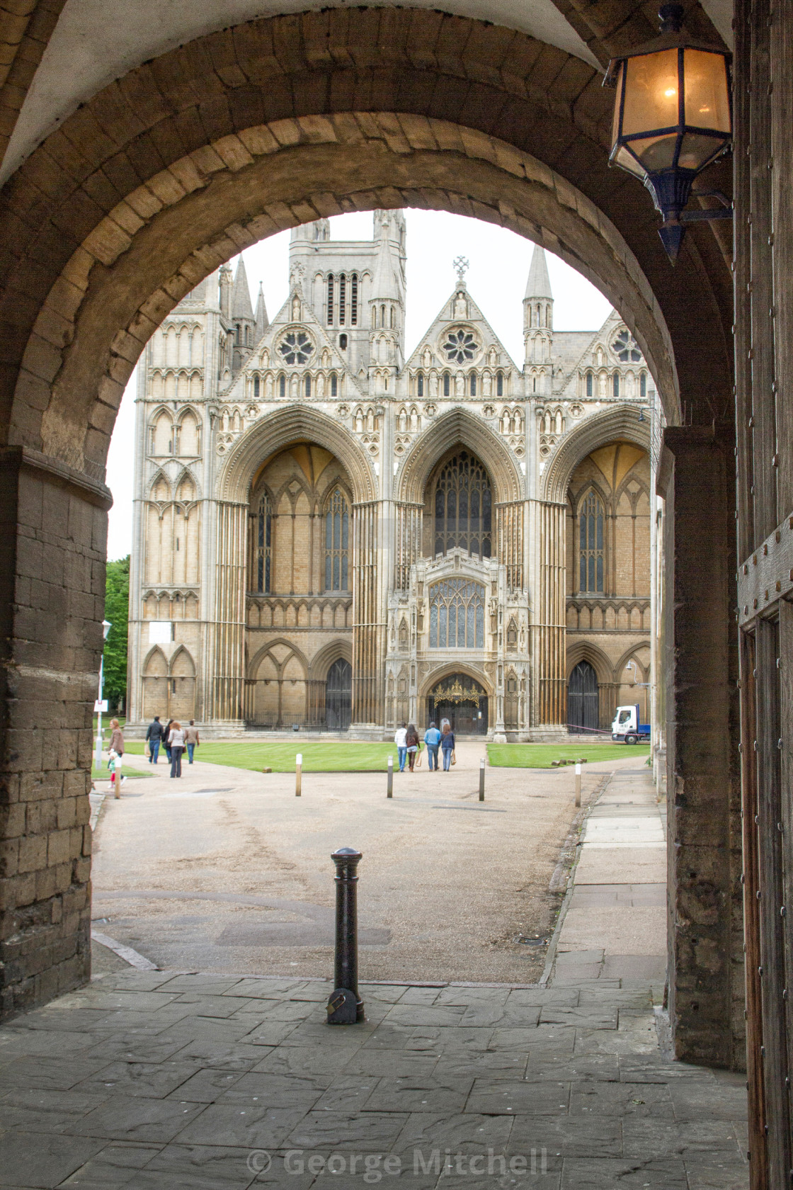 "Peterborough Cathedral, Cambridgeshire" stock image