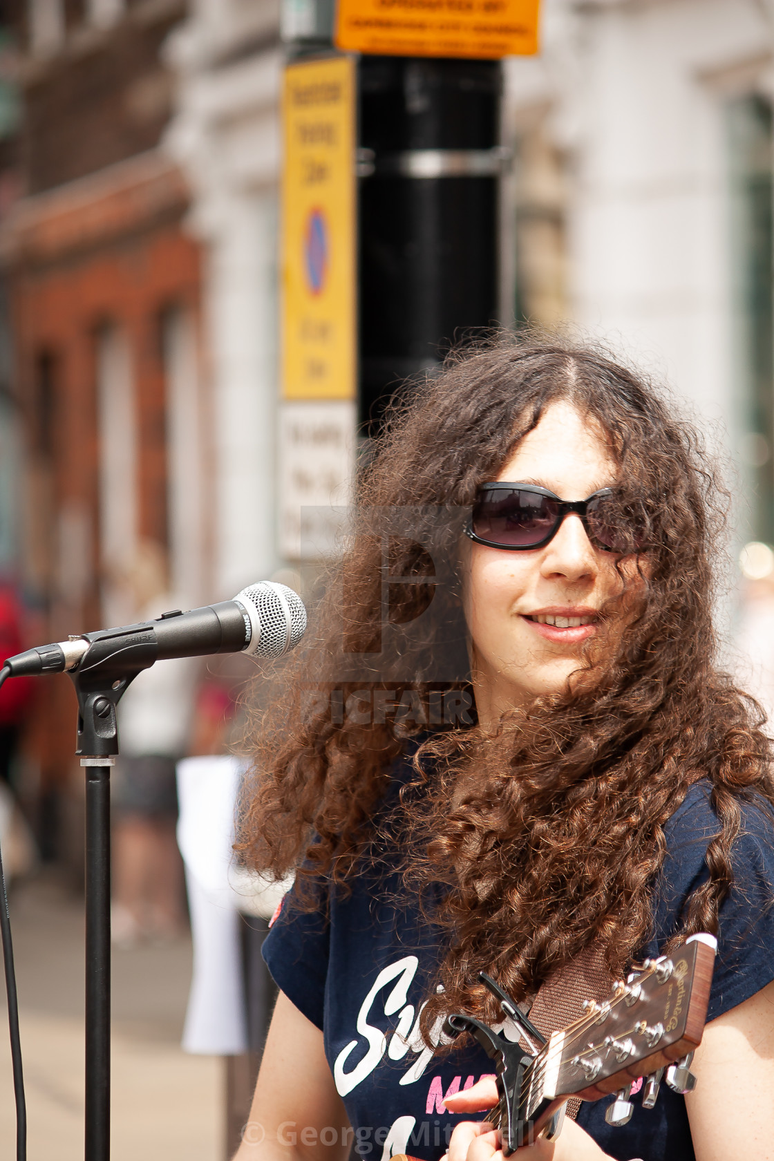 "Street Singer" stock image