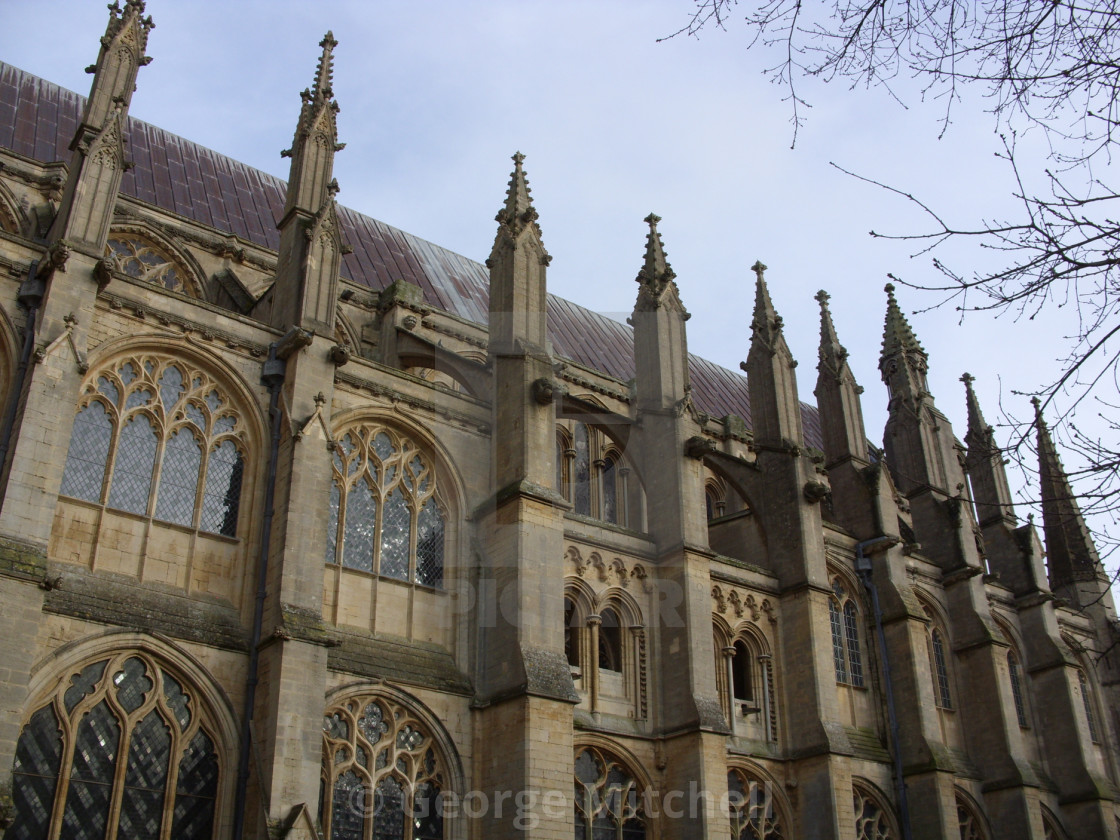 "View of Ely Cathedral" stock image