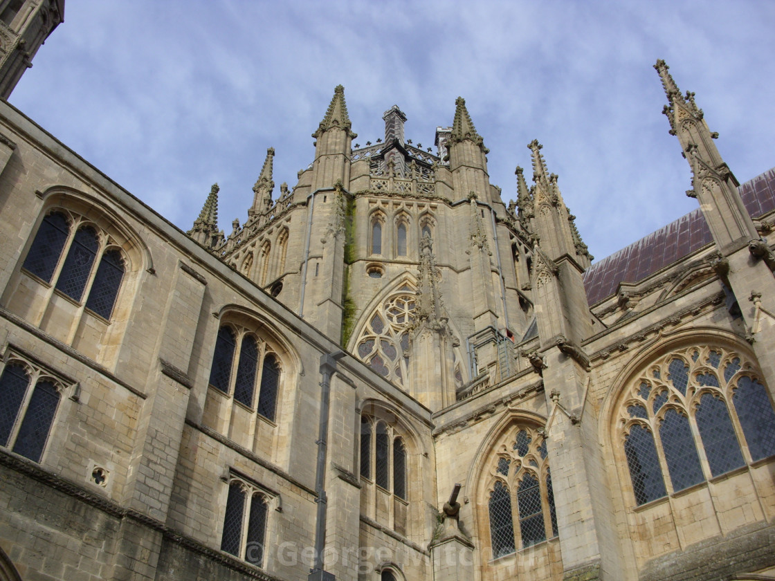 "View of Ely Cathedral" stock image