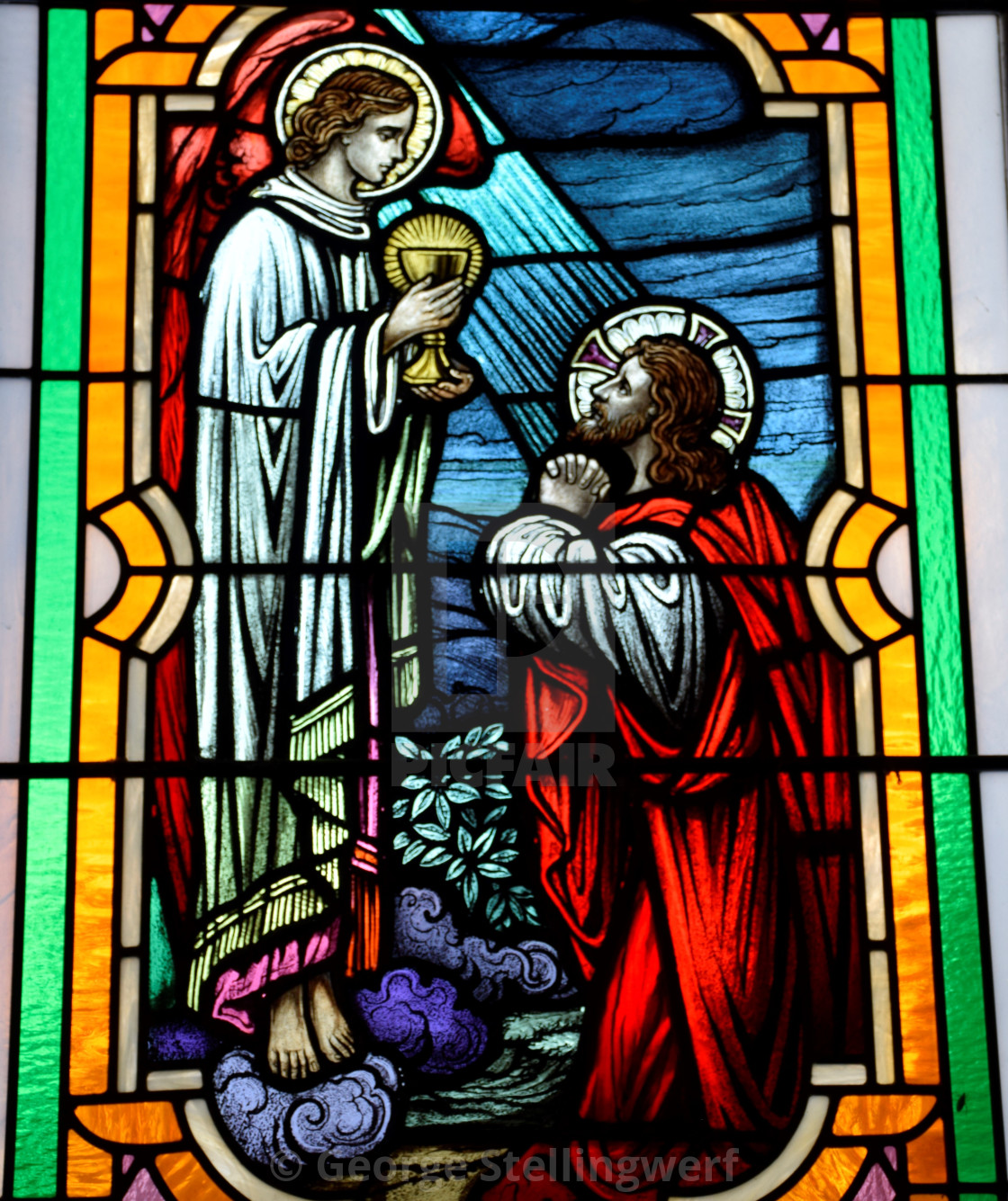 St Michael The Arch Angel And Jesus In Stained Glass License Download Or Print For 24 80 Photos Picfair