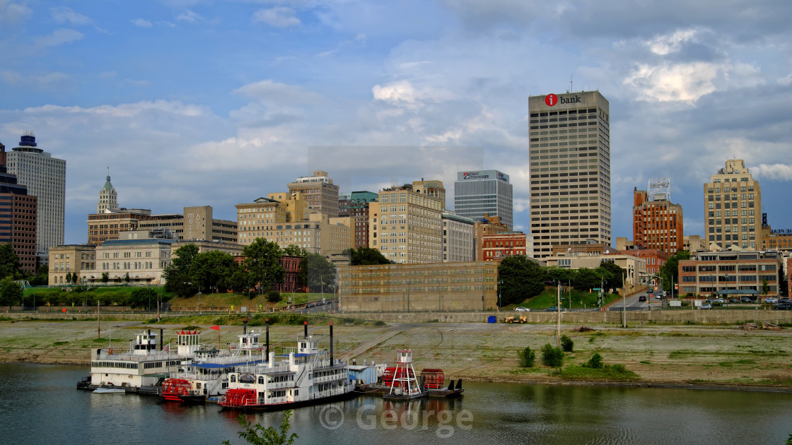 "Memphis Skyline" by George - $61.24 "Memphis Skyline" stock image
