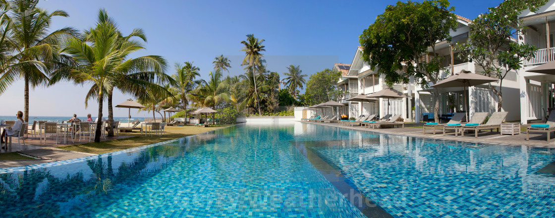 "Sharavi Beach apartments and Spa, Mirissa, Sri Lanka" by Gerry Weatherhead - $38.47 "Sharavi Beach apartments and Spa, Mirissa, Sri Lanka" stock image