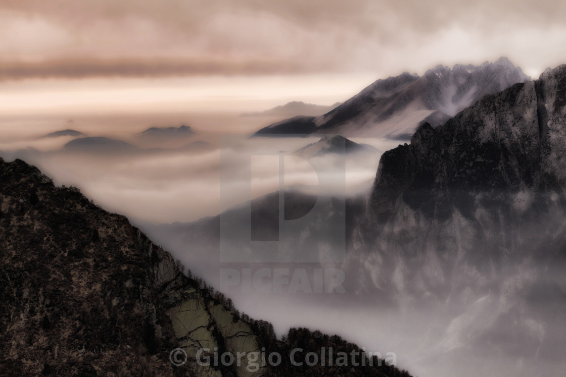 "Mystic mountains" stock image