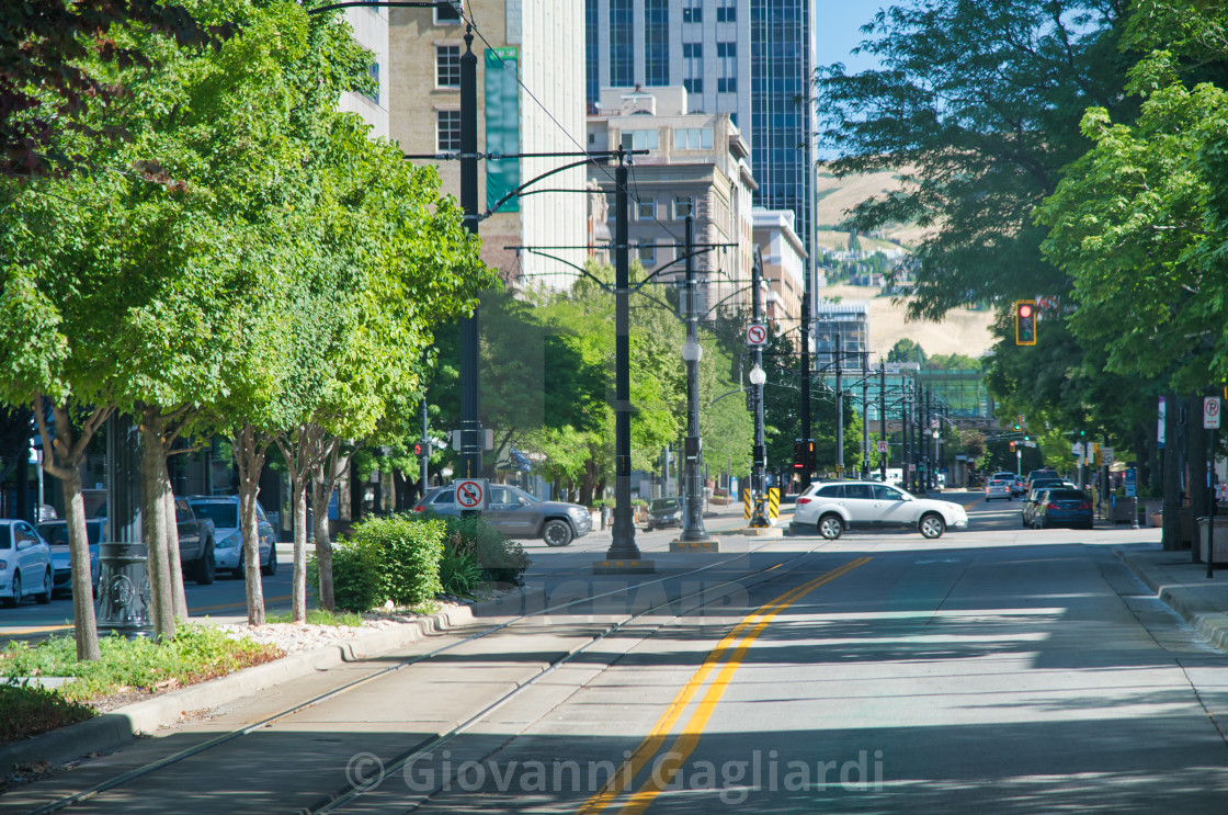 Salt Lake City Street View Salt Lake City Streets On A Sunny Summer Day, Utah - License, Download Or  Print For £6.20 | Photos | Picfair