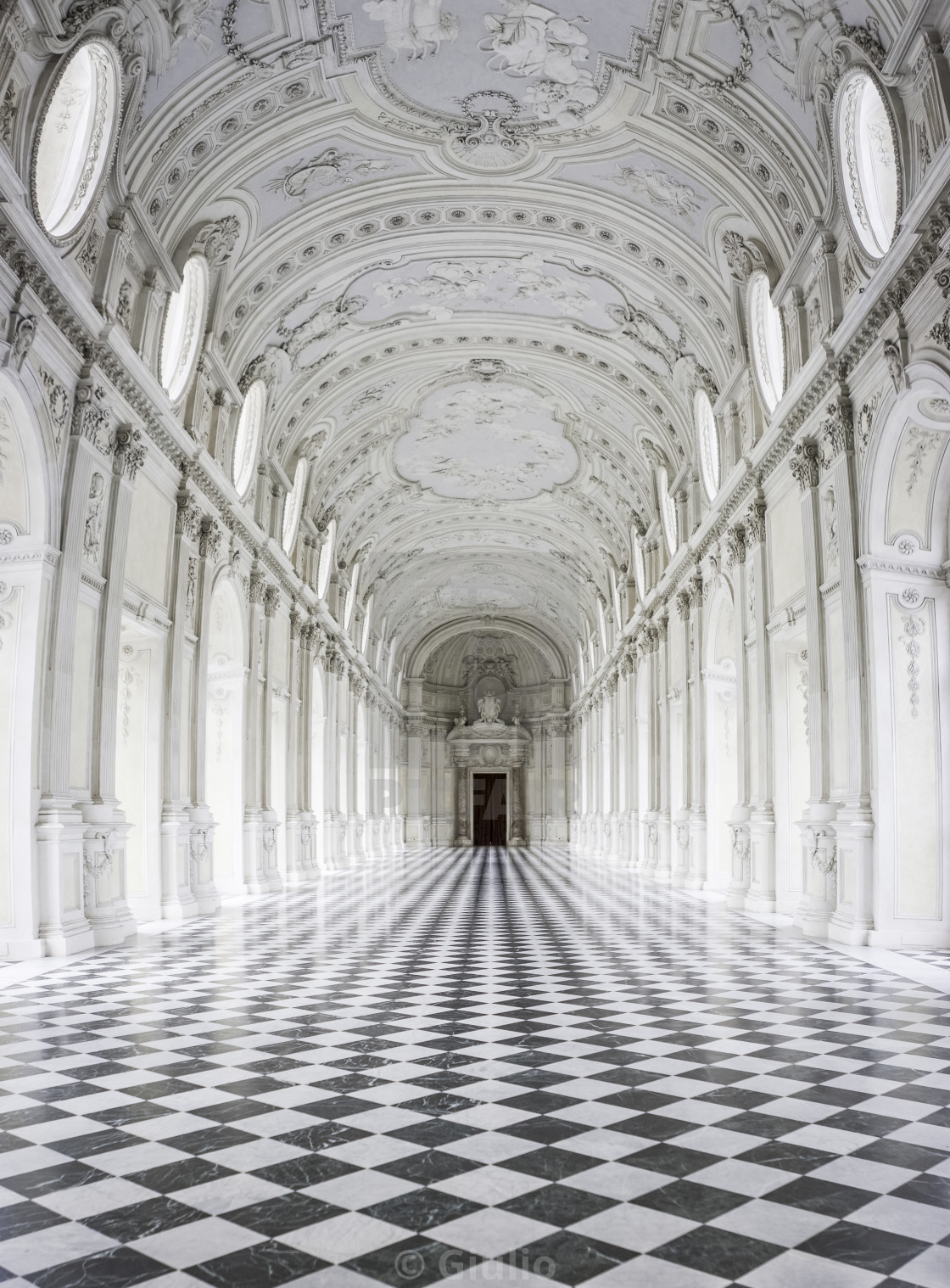 Italy, Piedmont. The Galleria Grande of the Venaria reale Wall Art