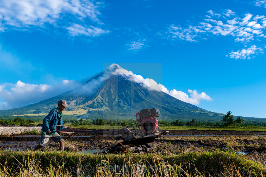 "Mayon Volcano" stock image