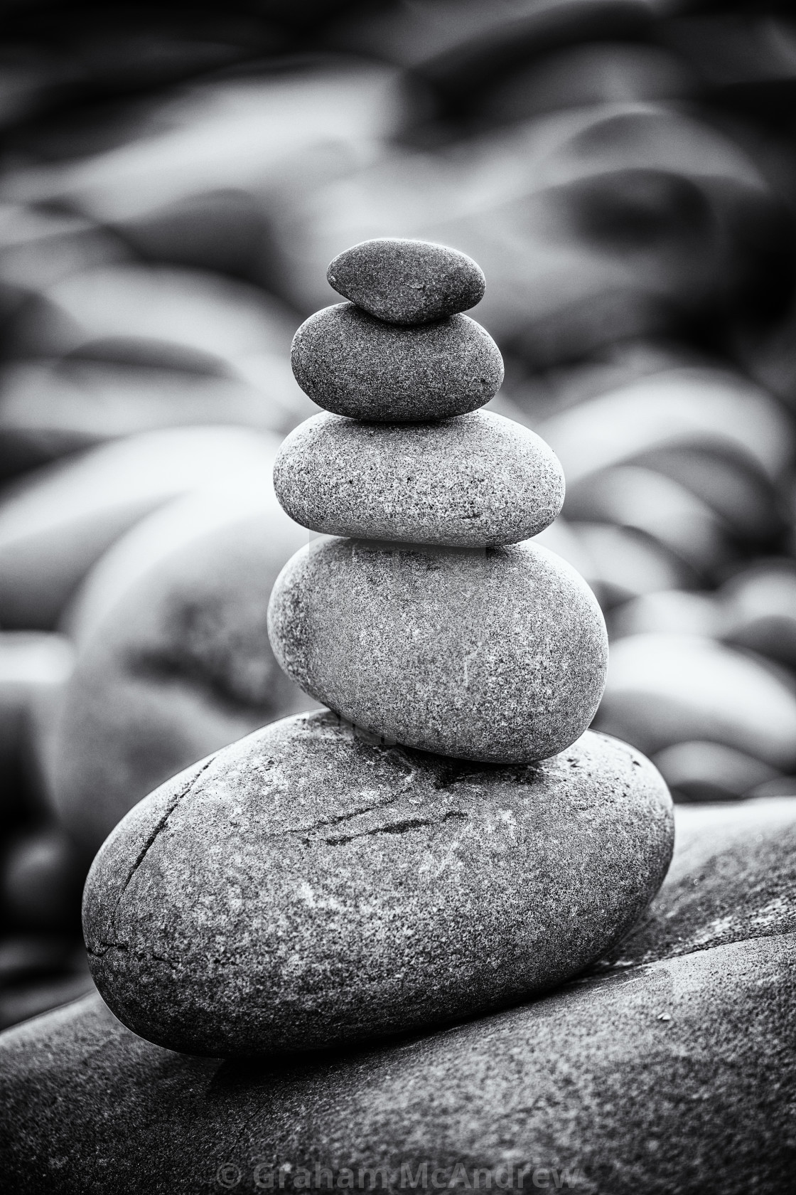 "Pebble stack" stock image