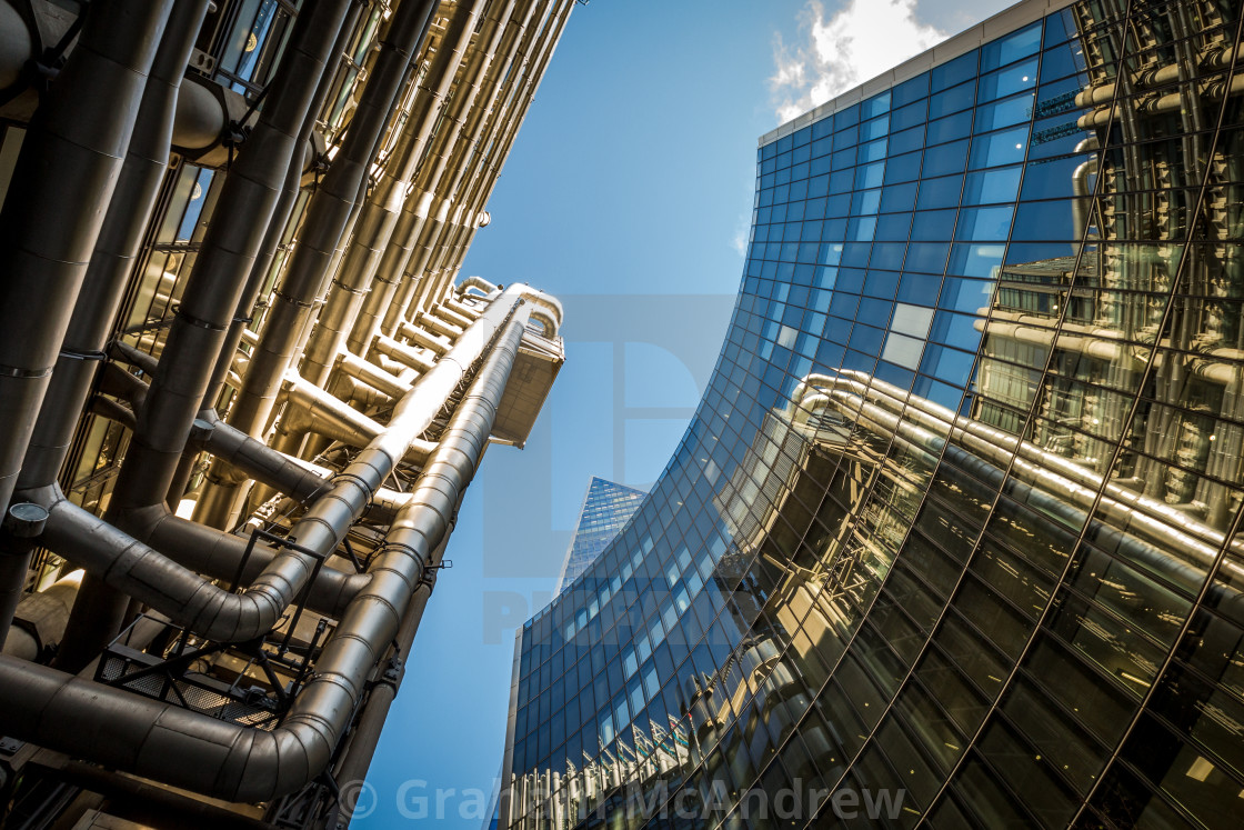 "The Lloyd's Building and The Willis Building." stock image