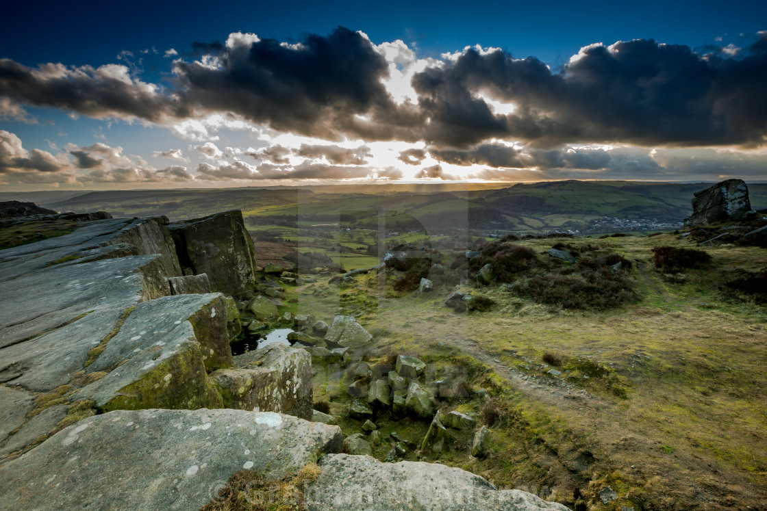 "Views of the Peak District, Derbyshire. England" stock image