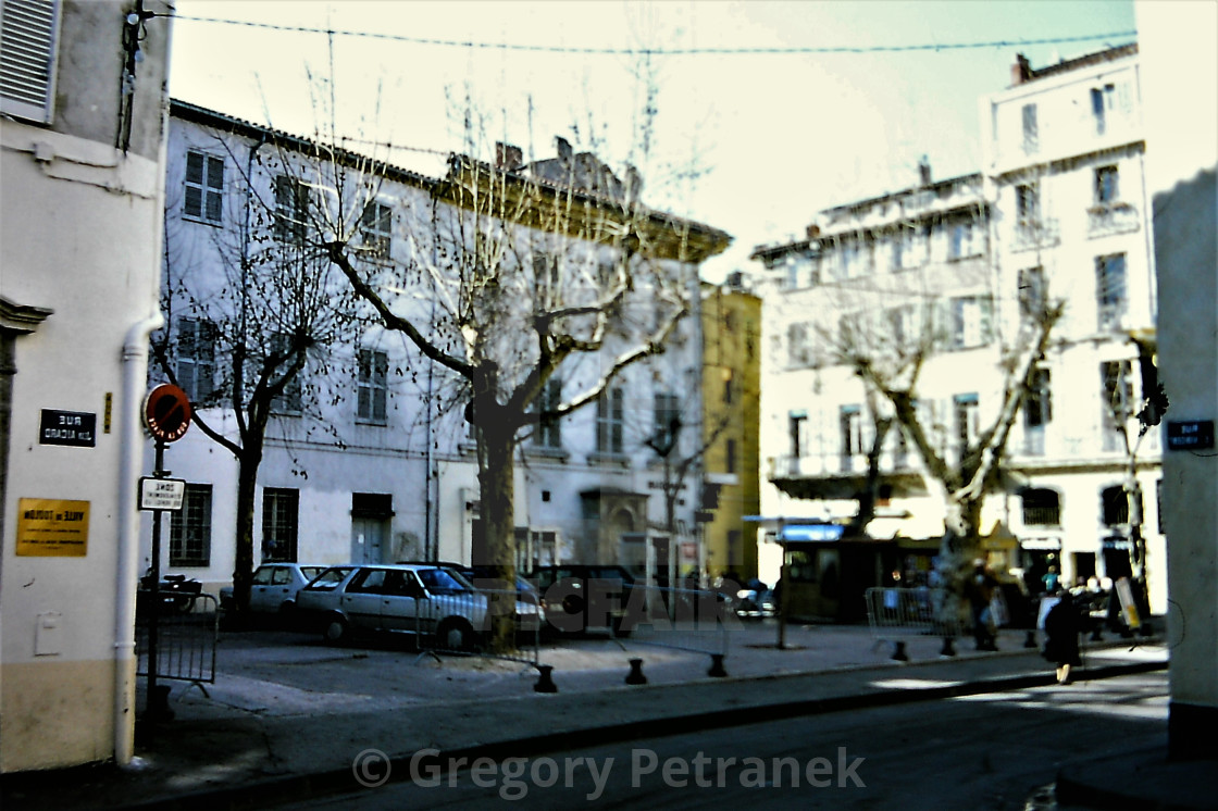 "The Piazza" by Gregory Petranek - £10.00 "The Piazza" stock image