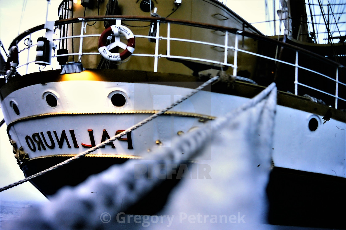 "Moored Ship" by Gregory Petranek - £10.00 "Moored Ship" stock image