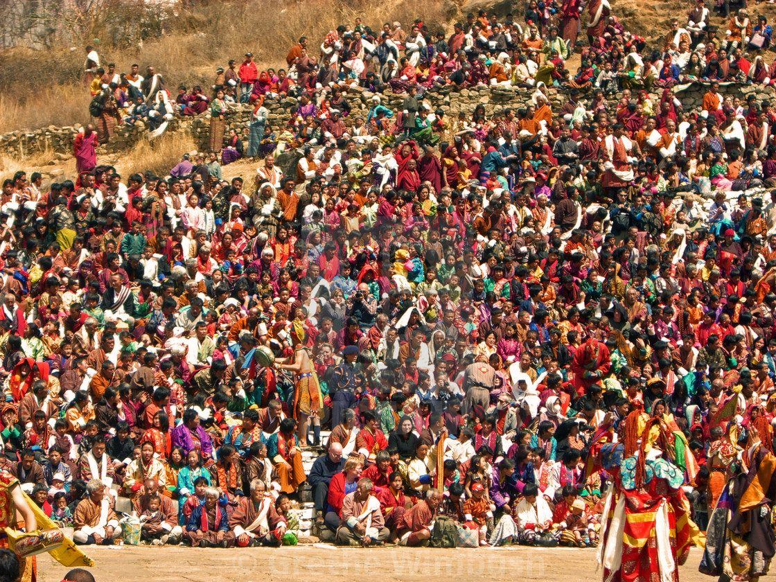"Bhutanese holy festival" stock image