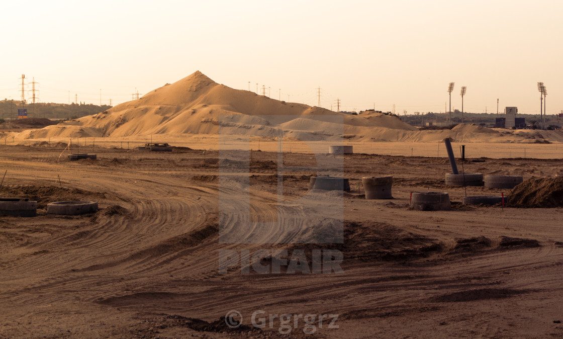 "The Road will come later" stock image