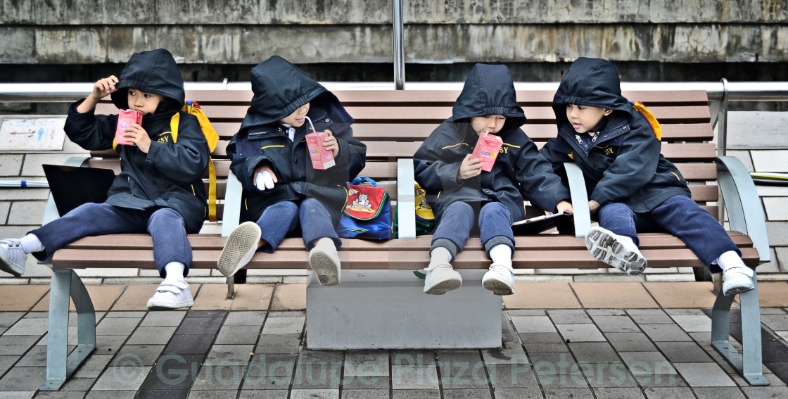 "Infants in Tsim Sha Tsui" stock image