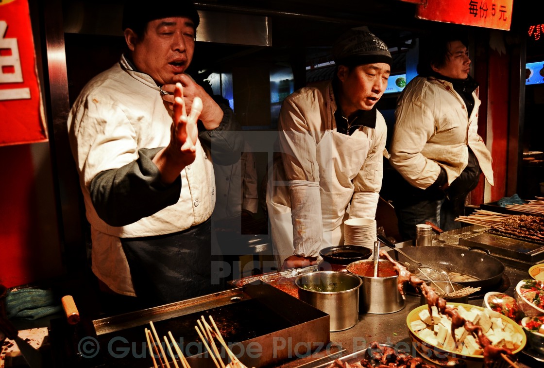 "Dong Hua Men night market" stock image