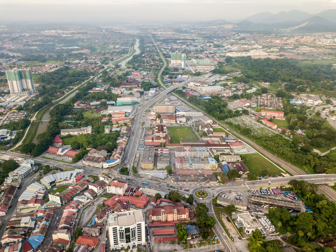 Aerial Photo Bird S Eye View Of The Town Of Ipoh The Capital City Of The License Download Or Print For 24 80 Photos Picfair